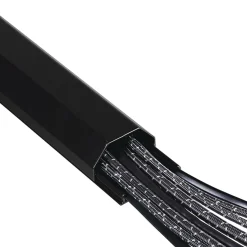 Alu-Kabelkanal, eckig, 110 x 5 x 2,6 cm, Schwarz
