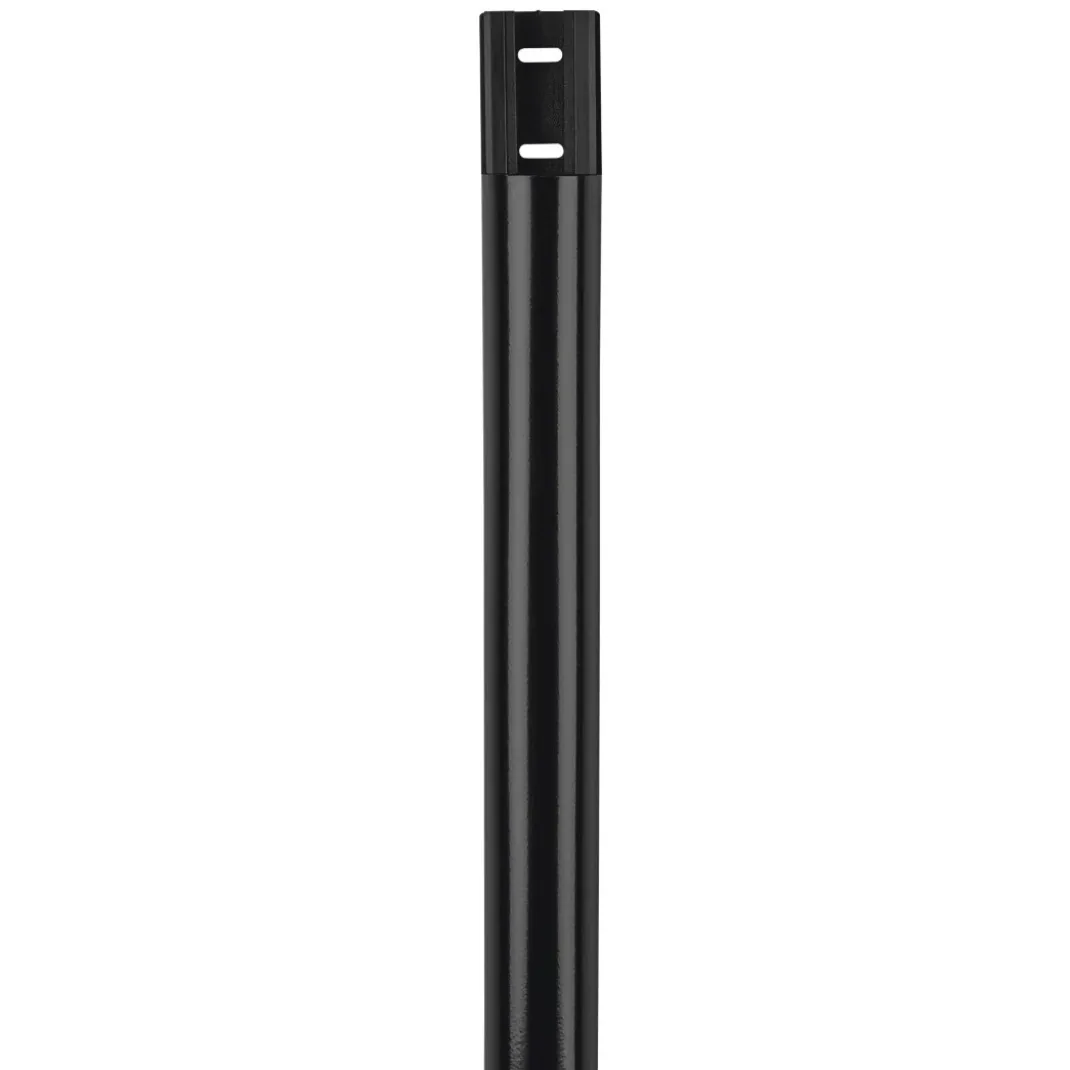 Alu-Kabelkanal, halbrund, 110/3,3/1,8 cm, Schwarz