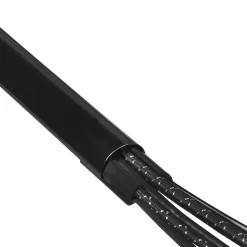 Alu-Kabelkanal, halbrund, 110/3,3/1,8 cm, Schwarz