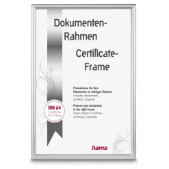 Aluminiumrahmen "Detroit", Silber, 21 x 29,7 cm