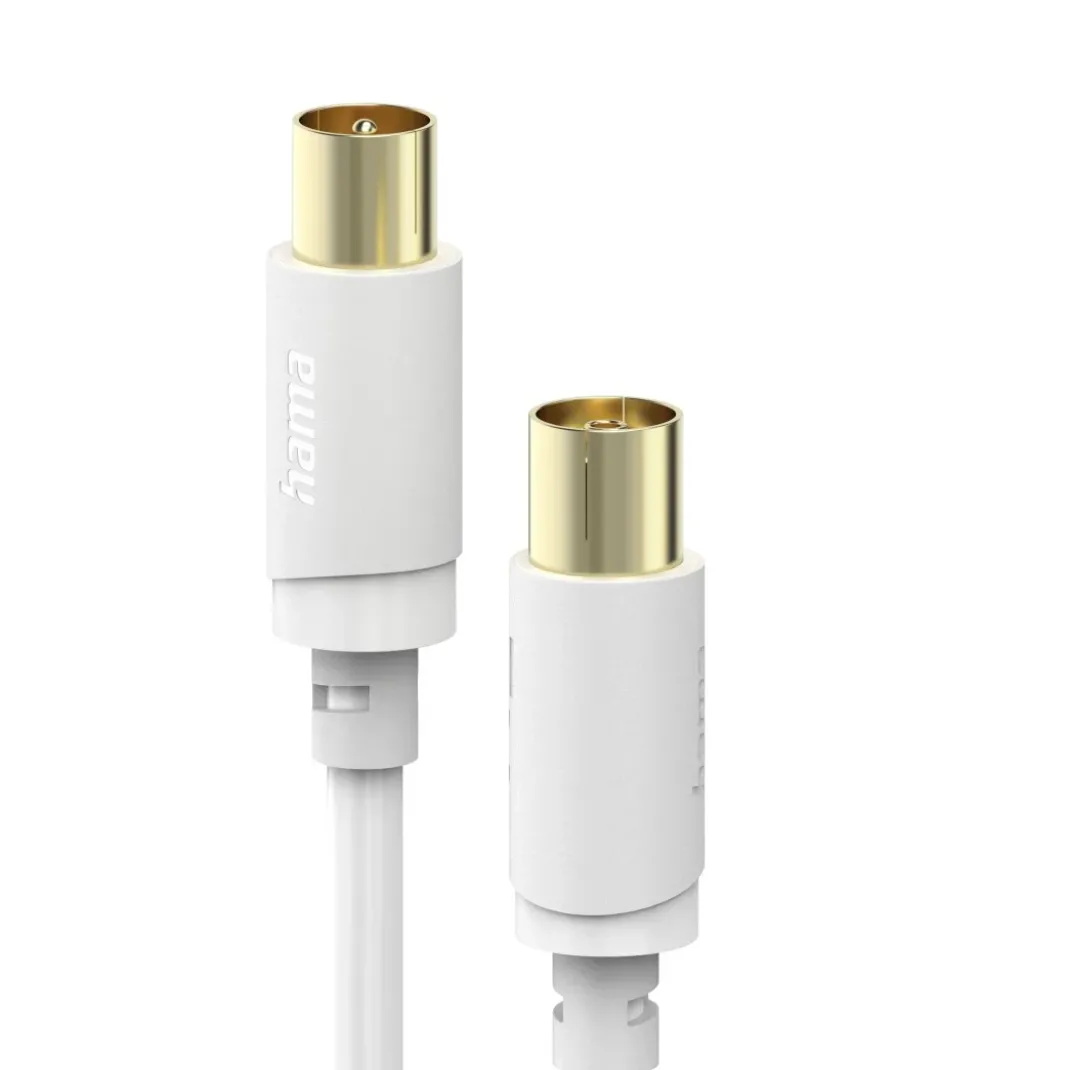 Antennen-Kabel, Koax-Stecker - Koax-Kupplung, vergoldet, 10,0 m, 120 dB