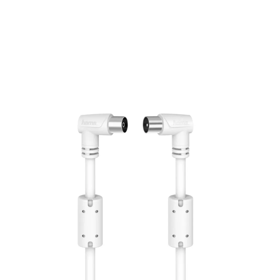 Antennen-Kabel, Koax-Stecker - Koax-Kupplung, 90°, 1,5 m, 90 dB