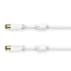 Antennen-Kabel, Koax-Stecker - Koax-Kupplung, vergoldet, 1,5 m, 100 dB