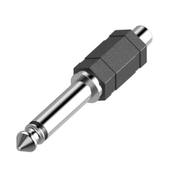 Audio-Adapter, Cinch-Kupplung - 6,3-mm-Klinken-Stecker Mono