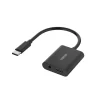 Audio-Adapter, 2in1, USB-C-St. - 3,5-mm-Klinke/USB-C-Buchse, Audio + Laden