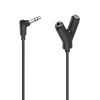 Audio-Adapter, 3,5-mm-Klinken-Stecker - 2 x 3,5-mm-Klinken-Kupp., Stereo