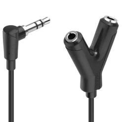 Audio-Adapter, 3,5-mm-Klinken-Stecker - 2 x 3,5-mm-Klinken-Kupp., Stereo