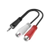 Audio-Adapter, 3,5-mm-Klinke-Stecker - Cinch-Buchse, Stereo