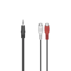 Audio-Adapter, 2x Cinch-Kupplung - 3,5-mm-Klinken-Stecker, Stereo