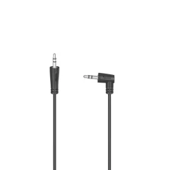 Audio-Kabel, 3,5-mm-Klinken-St. 90° - 3,5-mm-Klinken-St., Stereo, 0,5 m