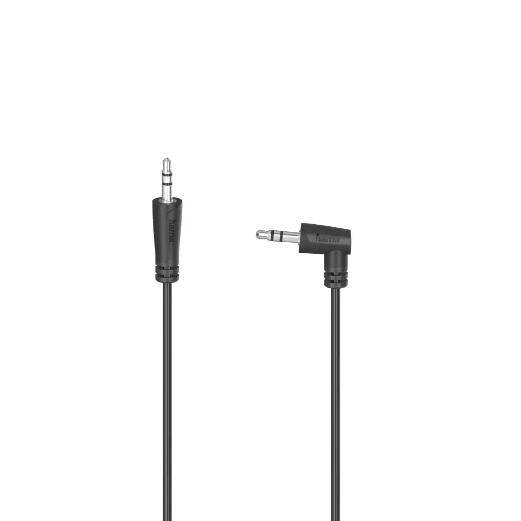 Audio-Kabel, 3,5-mm-Klinken-St. 90° - 3,5-mm-Klinken-St., Stereo, 1,5 m