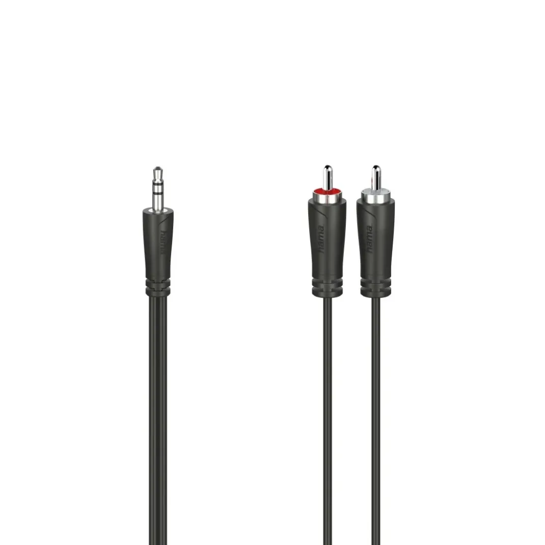 Audio-Kabel, 3,5-mm-Klinken-Stecker - 2 Cinch-Stecker, Stereo, 5,0 m