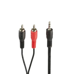 Audio-Kabel, 3,5-mm-Klinken-Stecker - 2 Cinch-Stecker, 2 m