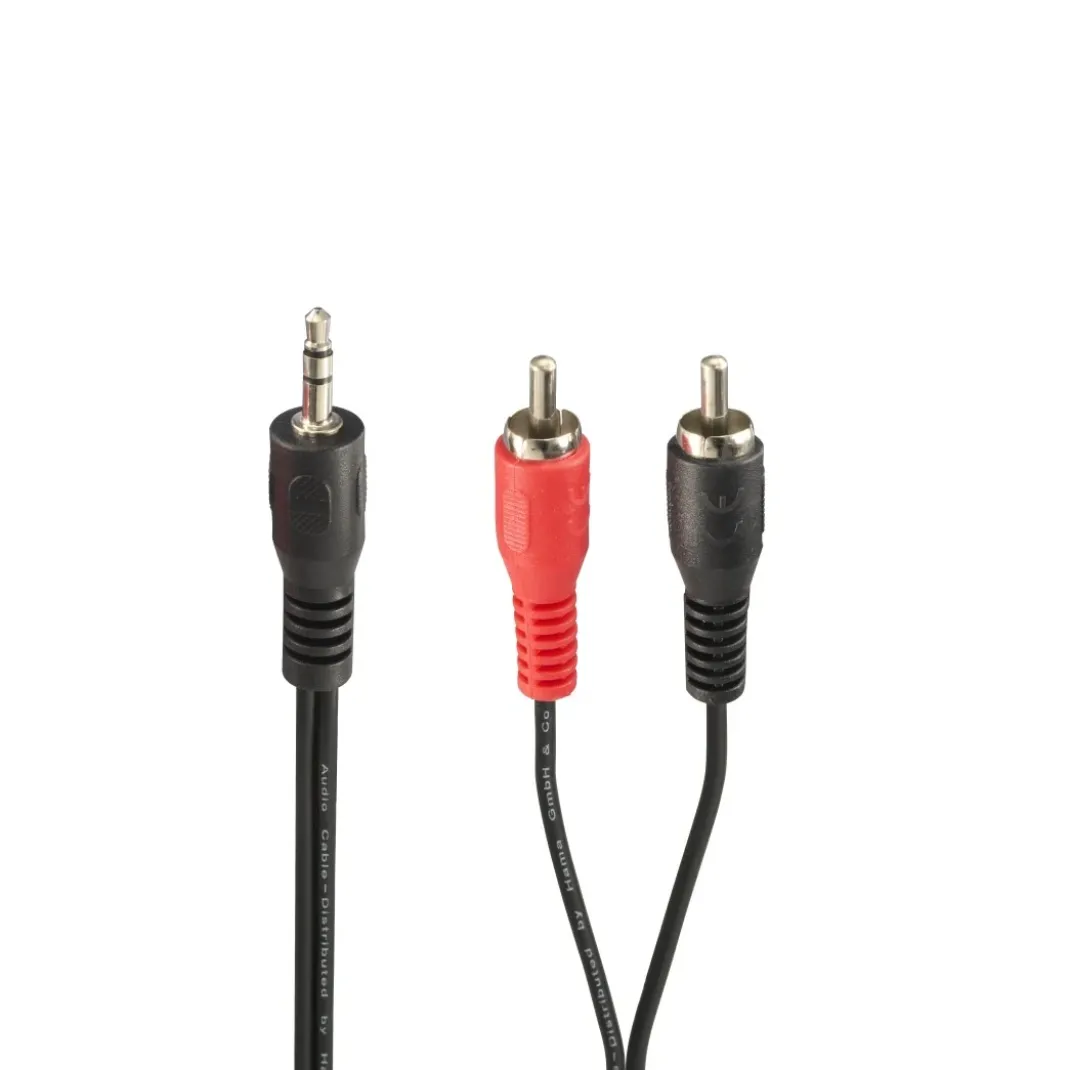 Audio-Kabel, 3,5-mm-Klinken-Stecker - 2 Cinch-Stecker, 2 m