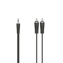 Audio-Kabel, 3,5-mm-Klinken-Stecker - 2 Cinch-Stecker, Stereo, 0,75 m