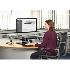 Aufsatz für Sitz-Steh-Arbeitsplatz, M (80,0 x 52,0), Schwarz