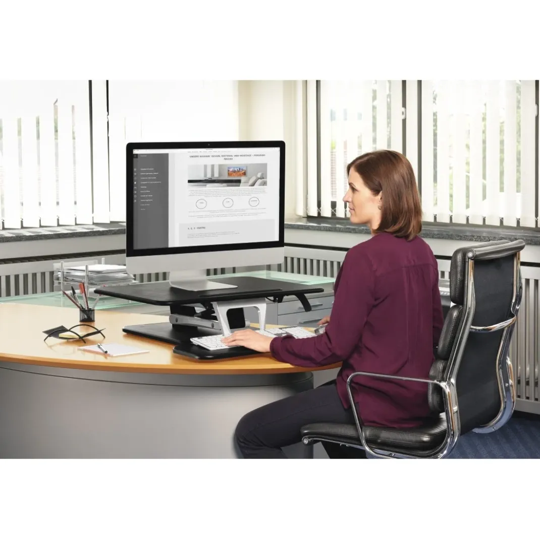 Aufsatz für Sitz-Steh-Arbeitsplatz, M (80,0 x 52,0), Schwarz