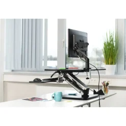 Aufsatz für Sitz-Steh-Arbeitsplatz, M (80,0 x 52,0), Schwarz