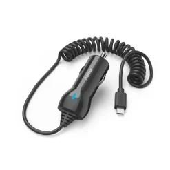 Auto-Ladegerät mit Micro-USB-Anschluss, 6 W, 1 m, Schwarz