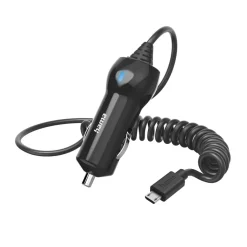 Auto-Ladegerät mit Micro-USB-Anschluss, 6 W, 1 m, Schwarz