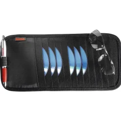 Automotive Sonnenblendentasche 12 CD, Schwarz