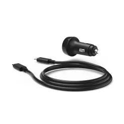 Auto-Schnellladegerät mit Ladekabel USB-C, PD, 25 W, 1 m, Schwarz