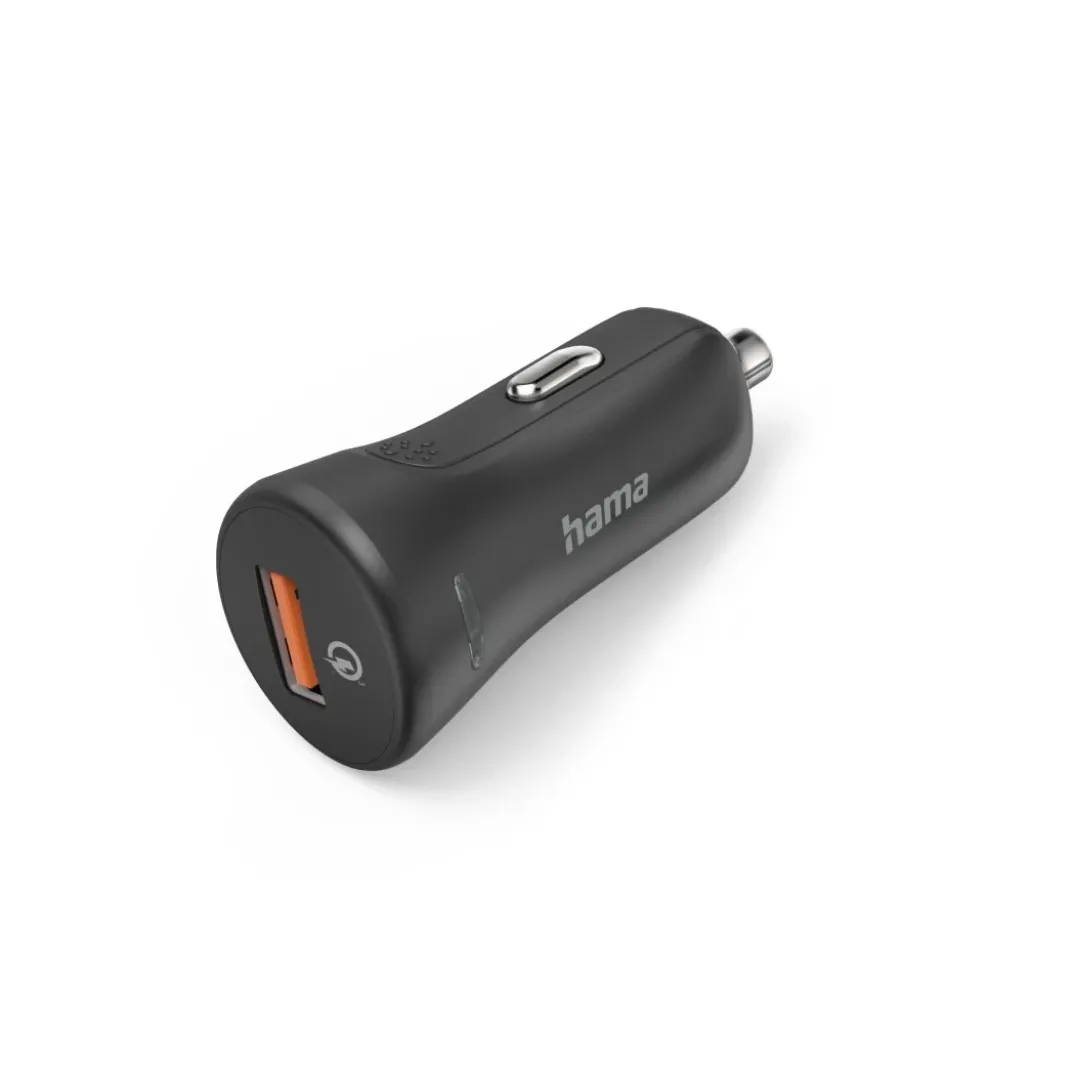 Auto-Schnellladegerät, USB-A, 19,5 W, Schwarz