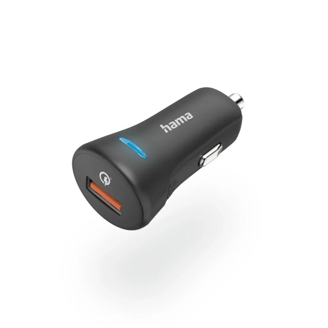 Auto-Schnellladegerät, USB-A, 19,5 W, Schwarz