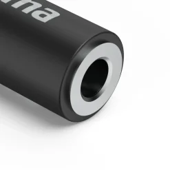 Aux-Adapter USB-C – 3,5-mm-Klinke-Buchse, 90° Winkelstecker, Schwarz