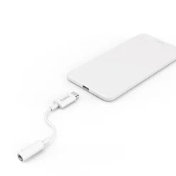 Aux-Adapter USB-C – 3,5-mm-Klinke-Buchse, Weiß