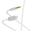 Aux-Kabel Lightning – 3,5-mm-Klinke, Nylon, 1,0 m, Weiß