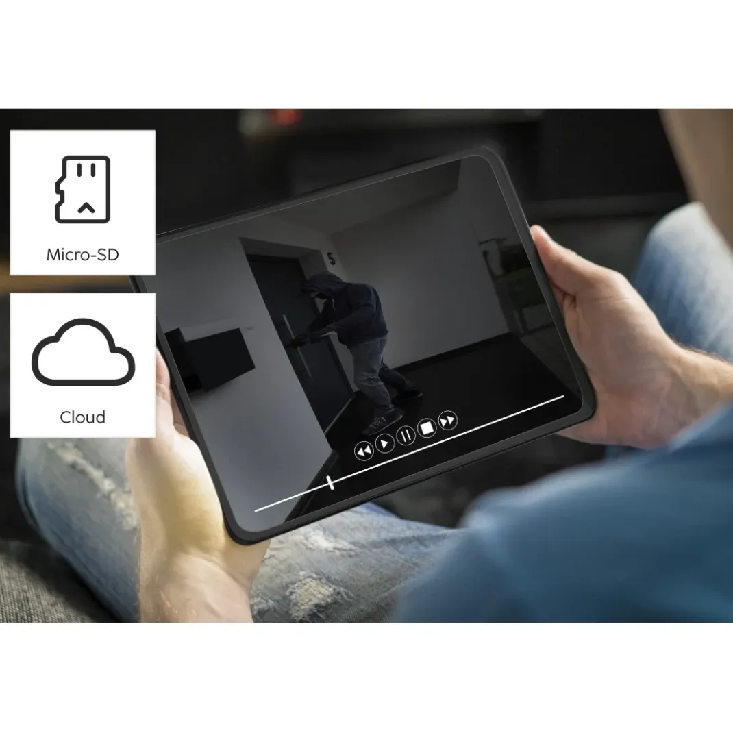Überwachungskamera mit Licht und Bewegungsmelder, WLAN, für außen, 1080p