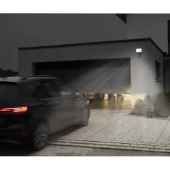 Überwachungskamera mit Licht und Bewegungsmelder, WLAN, für außen, 1080p