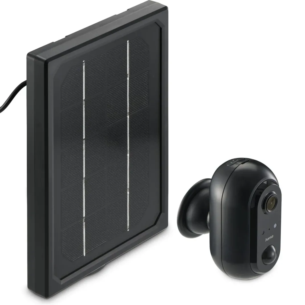 Überwachungskamera, WLAN-Kamera outdoor, Akku, Solar, Aufzeichnung, 1080p