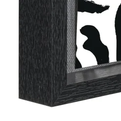 Bilderrahmen "Muro", mit Schnur und Klammern, Schwarz, 16,5 x 21,5 cm
