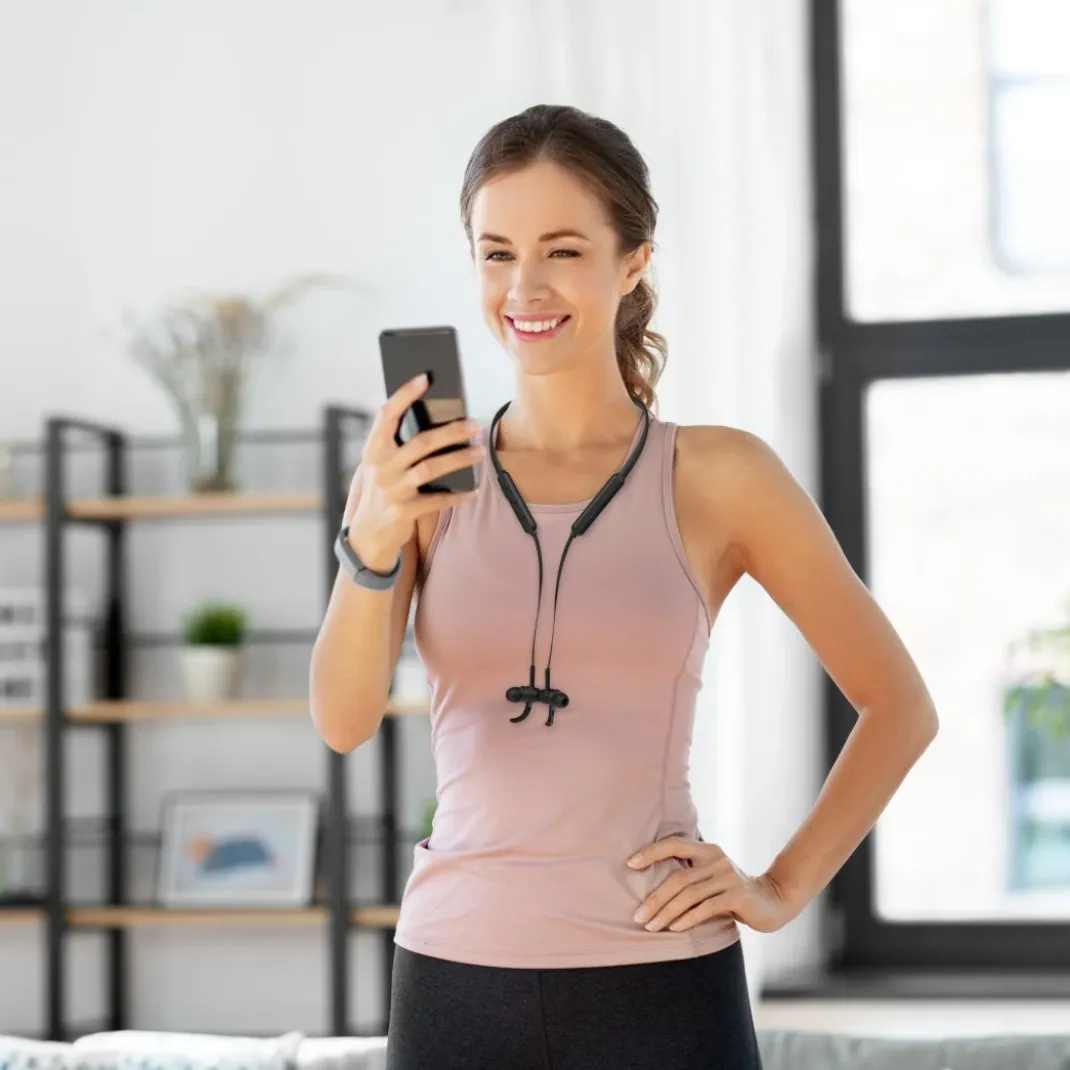 Bluetooth®-Kopfhörer "Freedom Neck III", In-Ear, Mikrofon, Ear-Hook, Schw.
