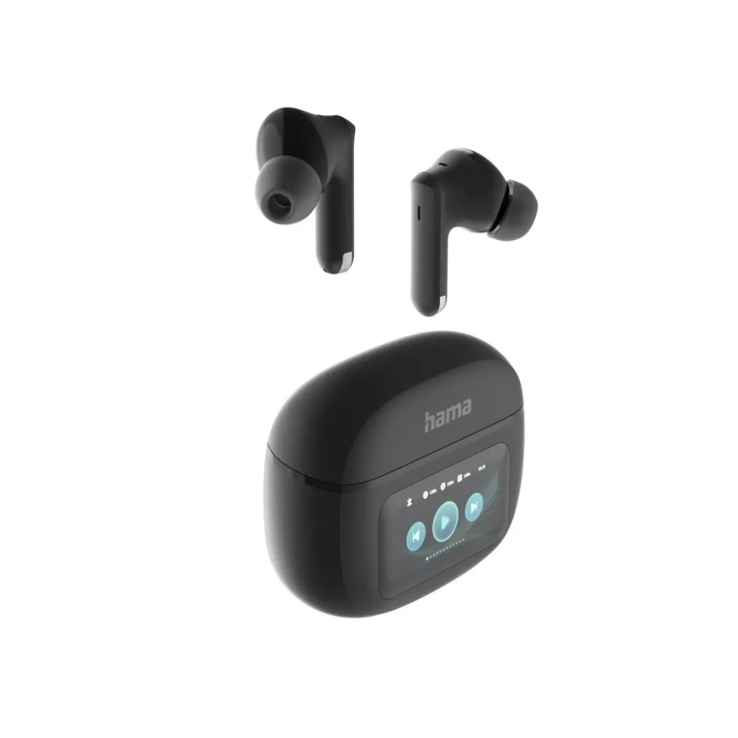 Bluetooth®-Kopfhörer "Spirit Touch", TWS, ANC, mit Display, In-Ear, Schwarz