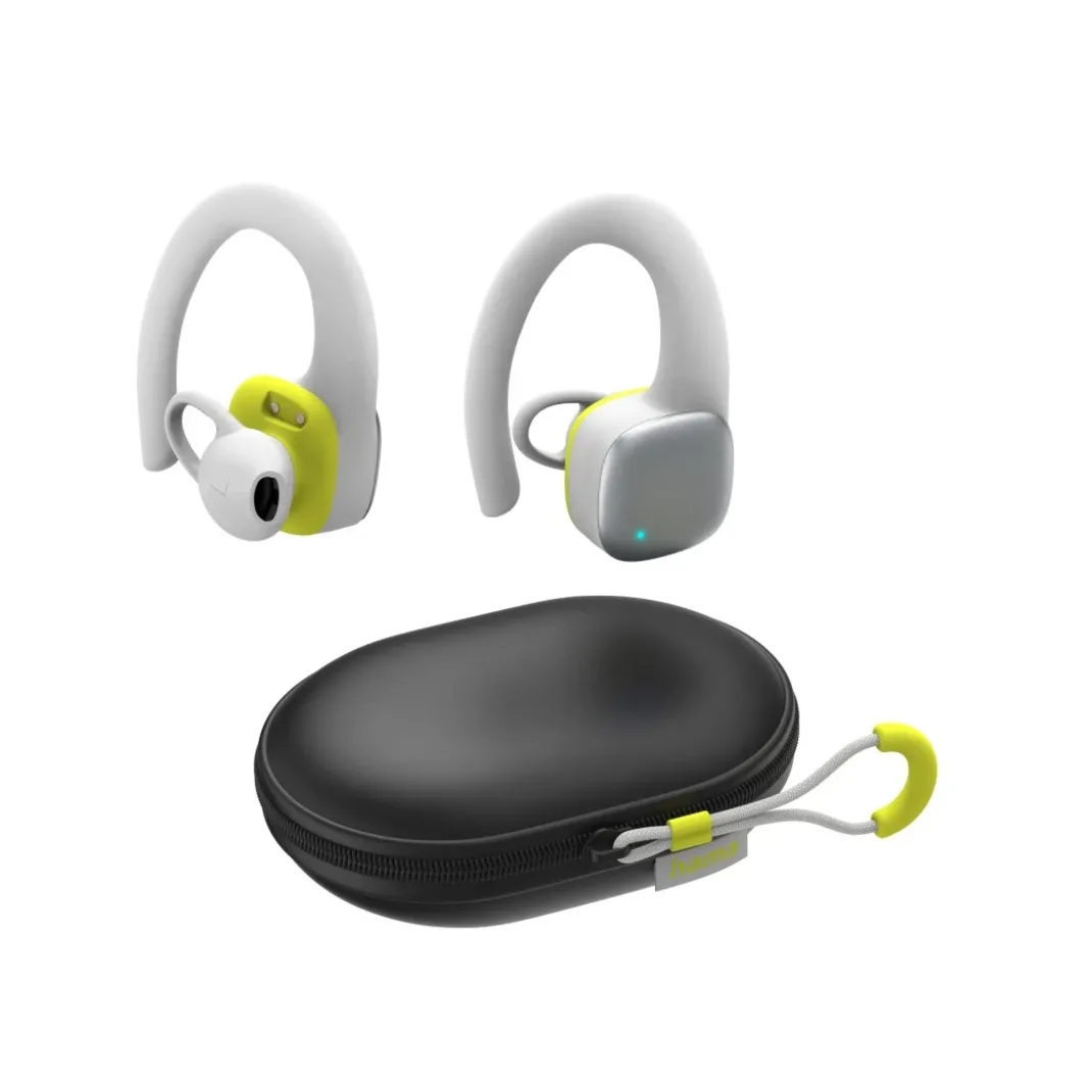 Bluetooth®-Kopfhörer "Spirit Athletics", True Wireless, Ohrbügel, Weiß/Gelb