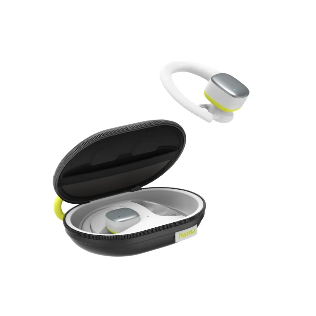 Bluetooth®-Kopfhörer "Spirit Athletics", True Wireless, Ohrbügel, Weiß/Gelb