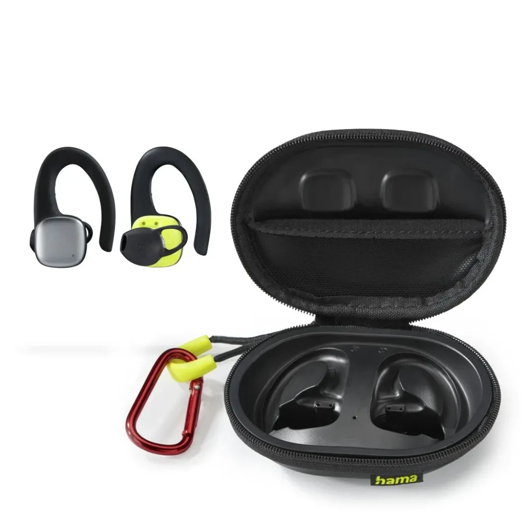 Bluetooth®-Kopfhörer "Spirit Athletics", True Wireless, Ohrbügel, Schw/Gelb