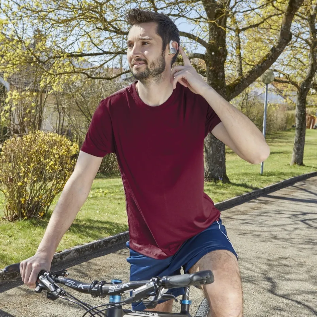 Bluetooth®-Kopfhörer "Spirit Athletics", True Wireless, Ohrbügel, Schw/Gelb