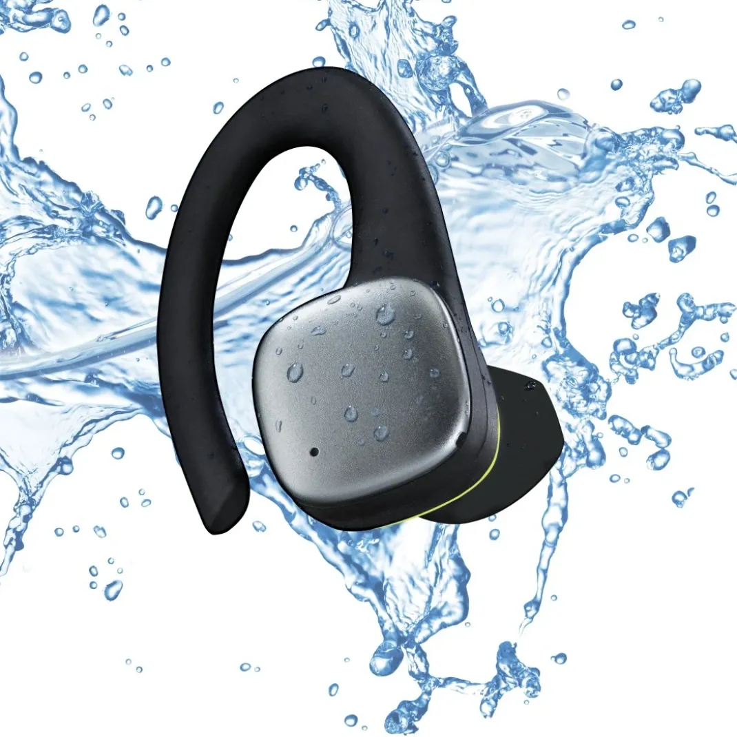 Bluetooth®-Kopfhörer "Spirit Athletics", True Wireless, Ohrbügel, Schw/Gelb