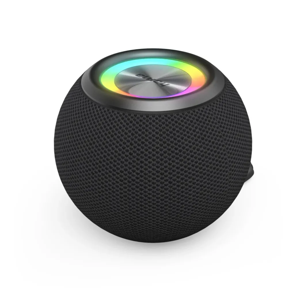 Bluetooth®-Lautsprecher "Ball Shape Speaker", 5 Licht-Modi, 5W, Schwarz