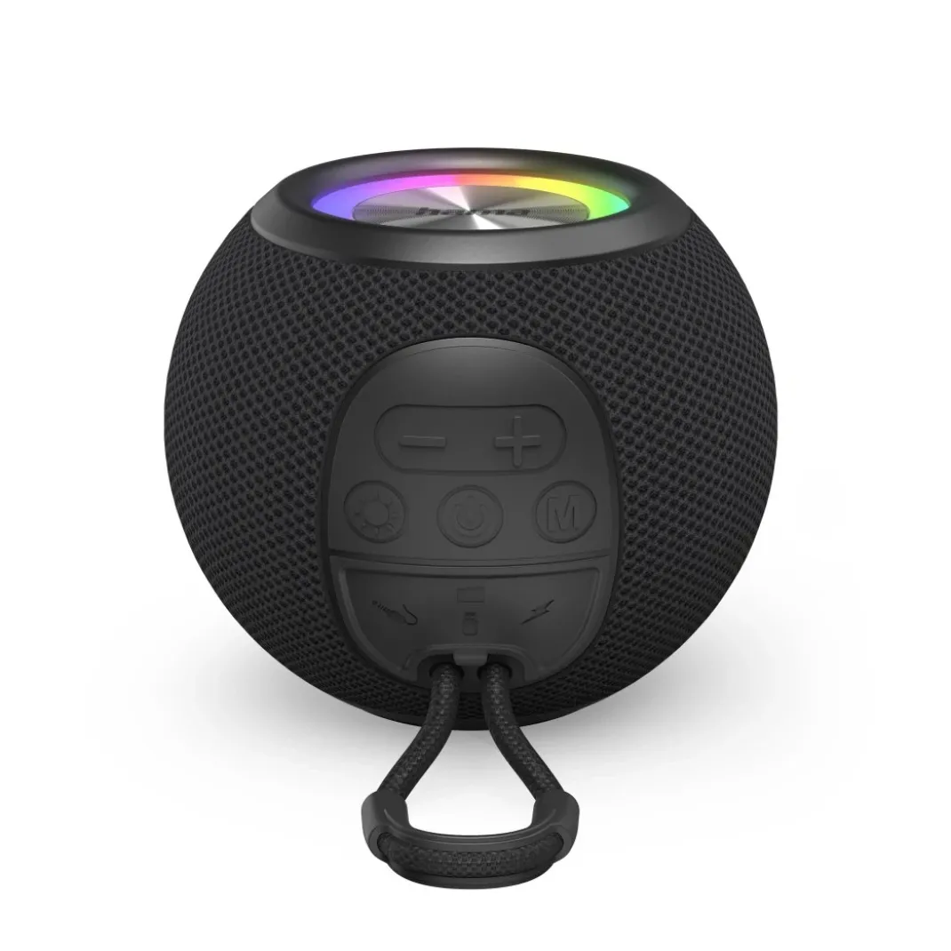 Bluetooth®-Lautsprecher "Ball Shape Speaker", 5 Licht-Modi, 5W, Schwarz