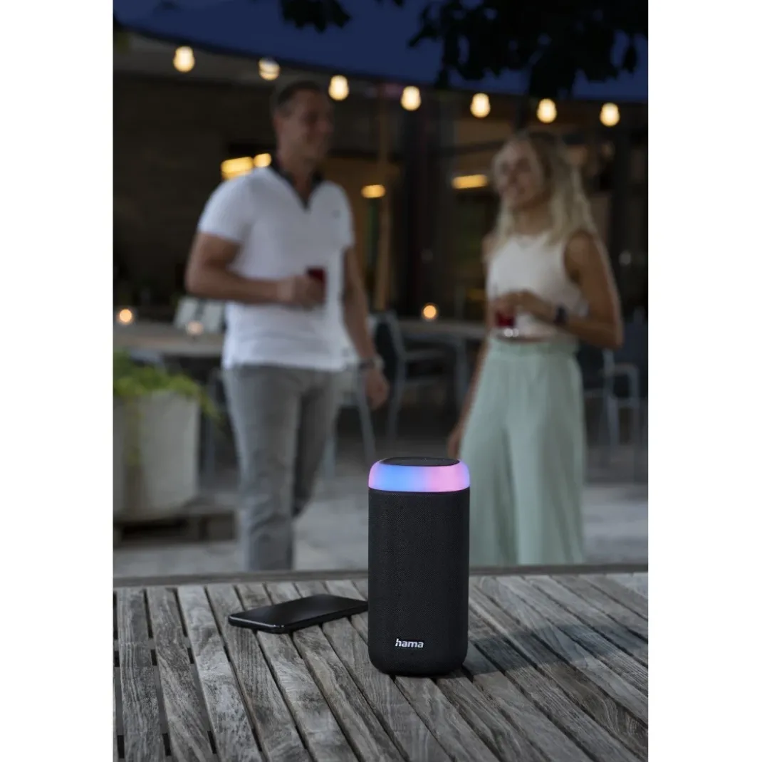 Bluetooth®-Lautsprecher "Shine 2.0", LED, spritzwassergeschützt, 30W, Schw.