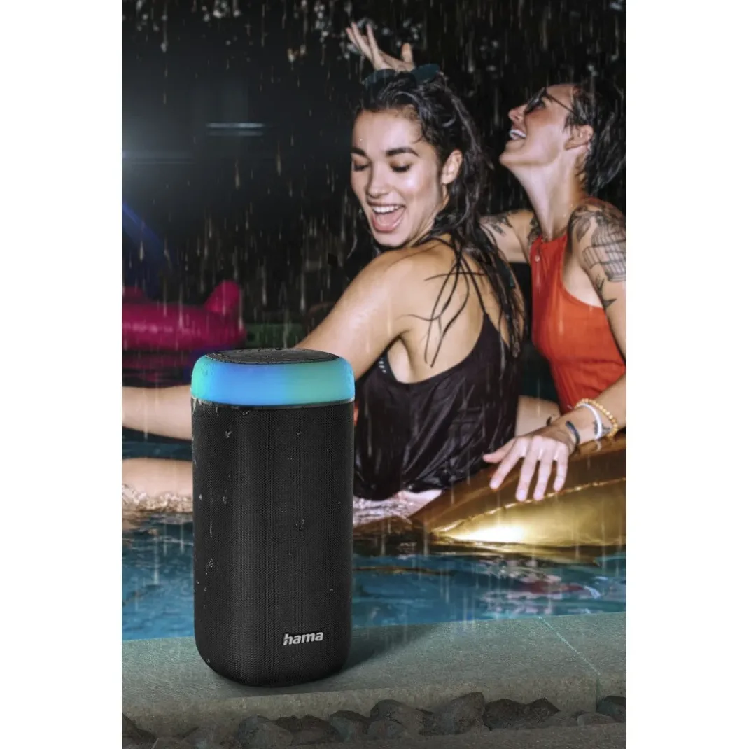 Bluetooth®-Lautsprecher "Shine 2.0", LED, spritzwassergeschützt, 30W, Schw.