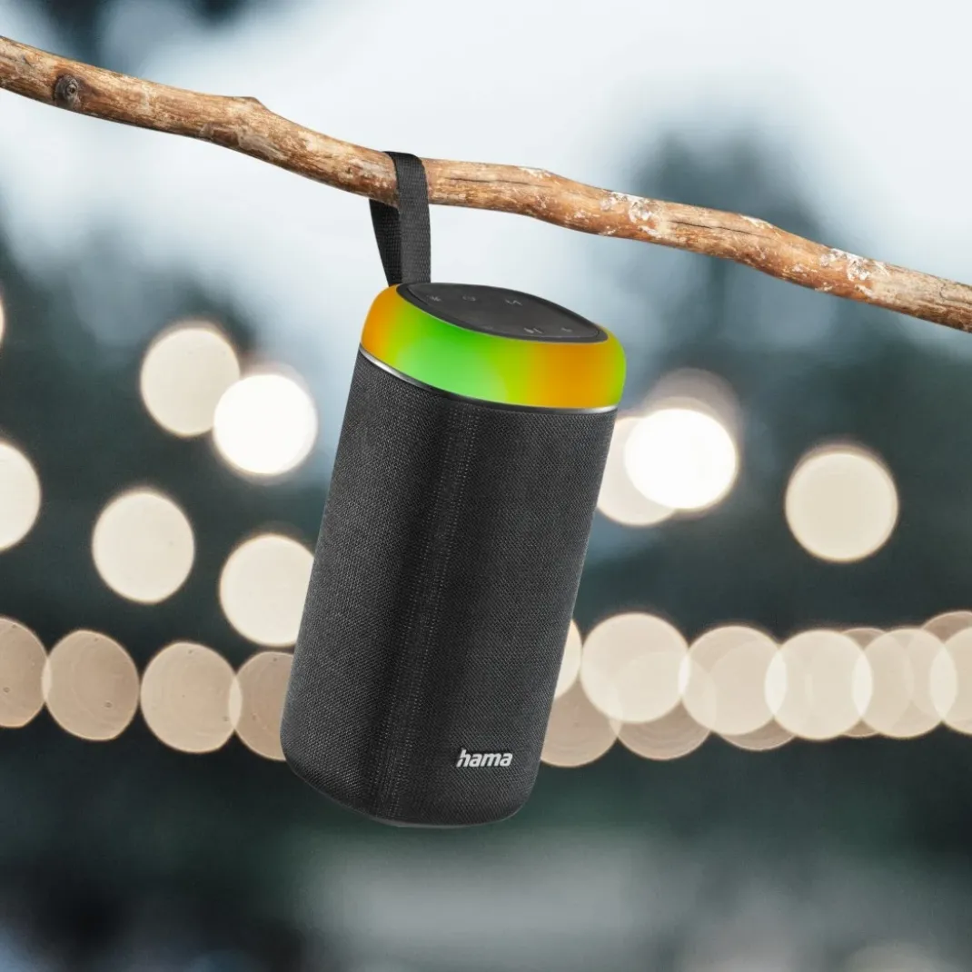 Bluetooth®-Lautsprecher "Shine 2.0", LED, spritzwassergeschützt, 30W, Schw.