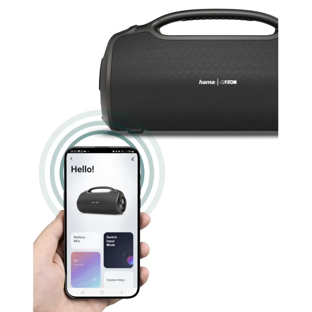 Bluetooth®-Lautsprecher "UltiMate Pro" wasserfest IPX6, PowerPack, 120W, SW
