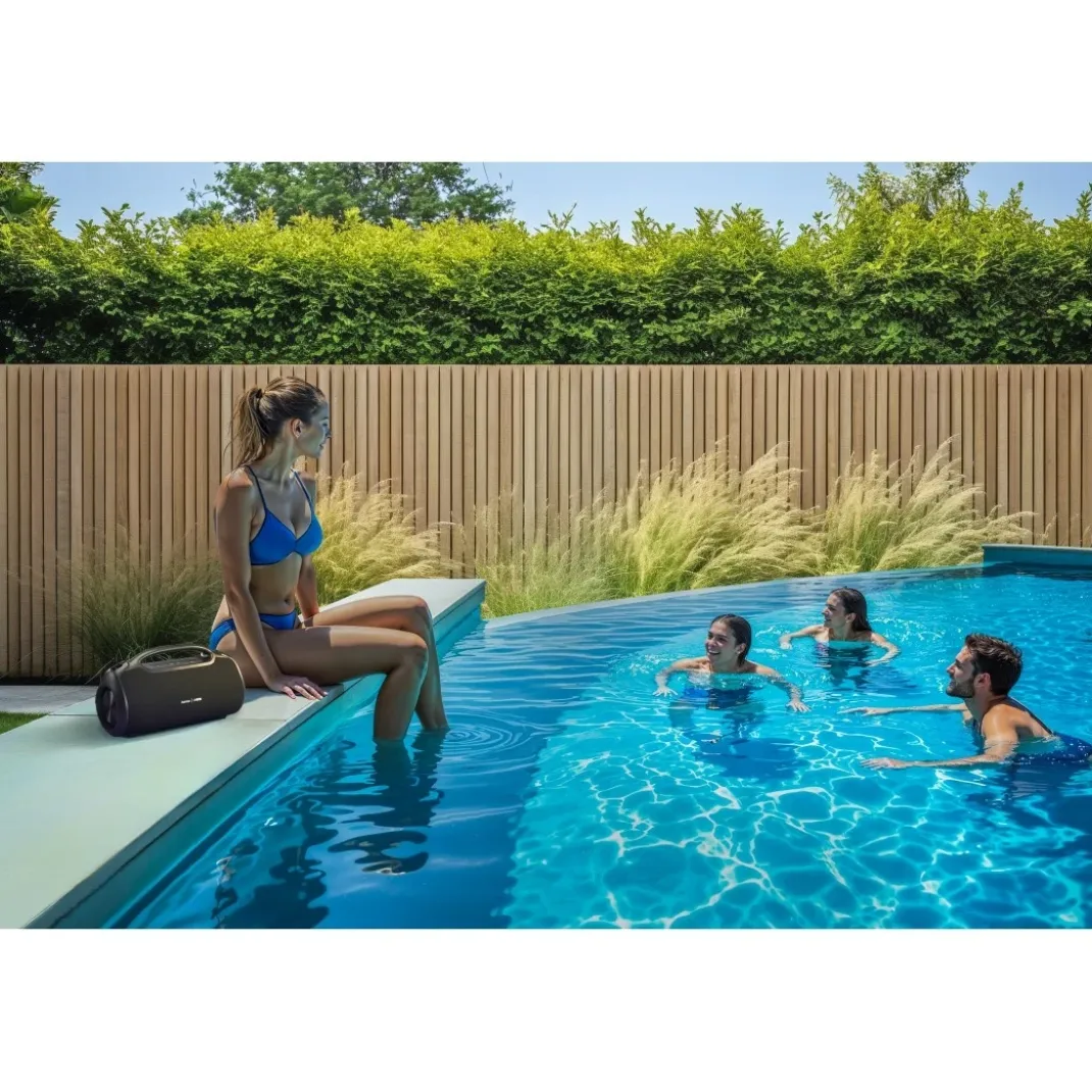 Bluetooth®-Lautsprecher "UltiMate Pro" wasserfest IPX6, PowerPack, 120W, SW