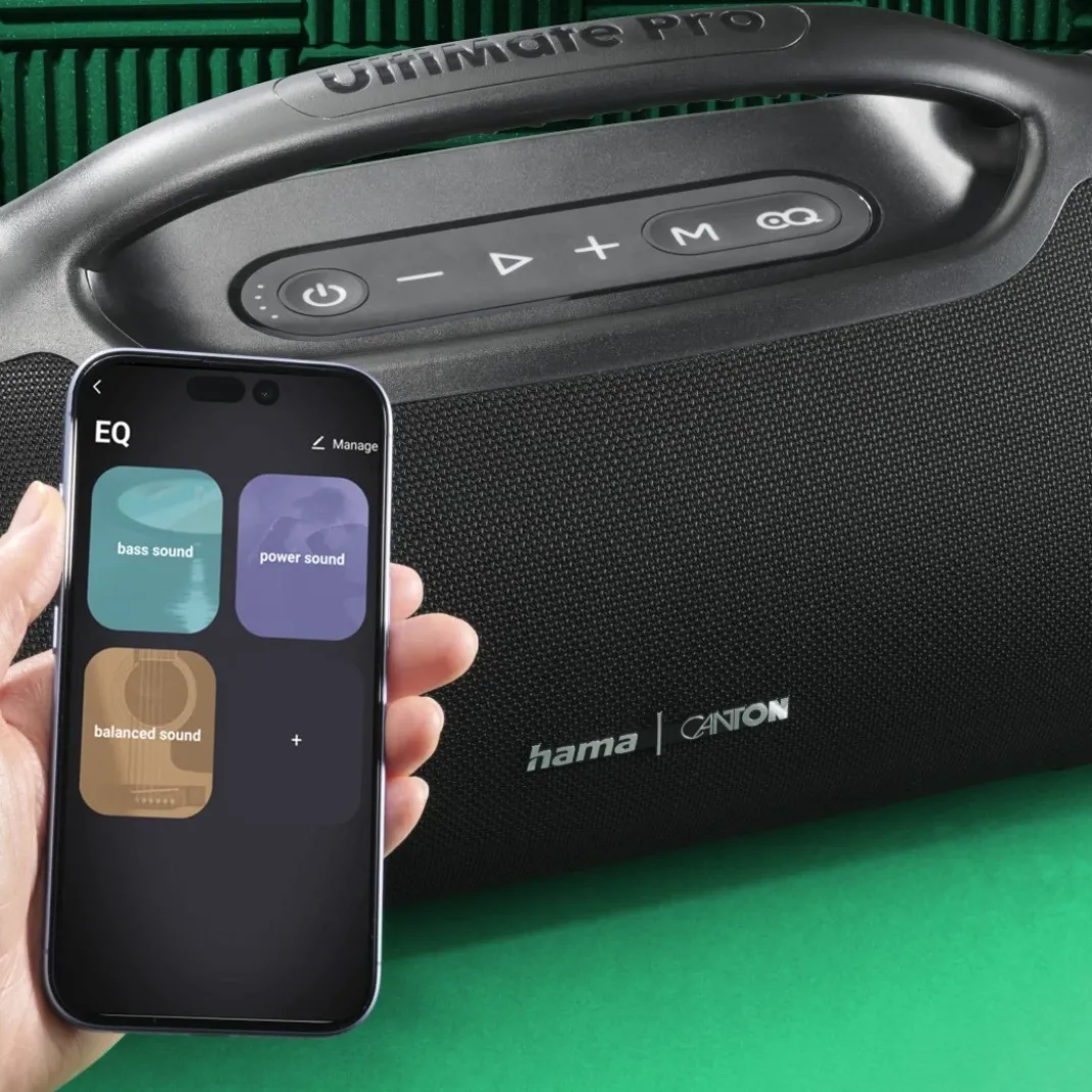 Bluetooth®-Lautsprecher "UltiMate Pro" wasserfest IPX6, PowerPack, 120W, SW